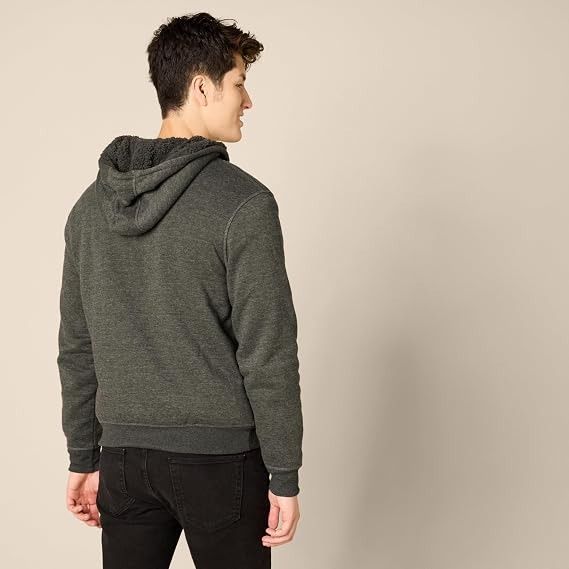Dark Grey Zip-Up Hoodie imagen 4